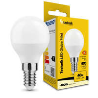 Technik Technik LED Izzó Globe Mini G45 4,9W E14 360° 4000K (470 lumen) ERP