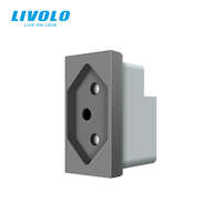 LIVOLO C720S LIVOLO dugalj kettős szigetelésű készülékekhez 2P 10A 250V ezüst konnektor