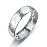 MariaKing Gyűrűk ura gyűrű ezüst nemesacél gyűrű, 11