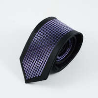 MariaKing GUSLESON fekete-lila színátmenetes vékony nyakkendő