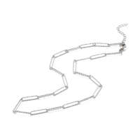 MariaKing Rozsdamentes acél női paperclip nyaklánc, 45+5 cm