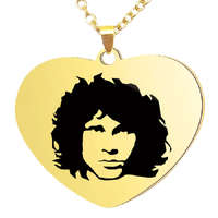 MariaKing Jim Morrison medál lánccal, választható több formában és színben