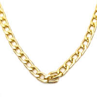 MariaKing Vastag fém nyaklánc arany színben, 50 cm