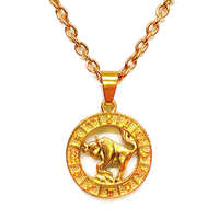 MariaKing Bika-Horoszkóp medál lánccal, arany színű