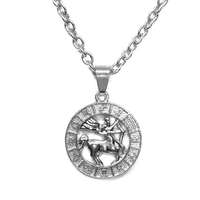 MariaKing Nyilas-Horoszkóp medál lánccal, ezüst színű