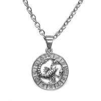 MariaKing Skorpió-Horoszkóp medál lánccal, ezüst színű