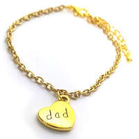 MariaKing DAD/APU (2) karkötő charmmal, arany vagy ezüst színben