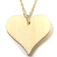 MariaKing Fa szív (2 cm) medál lánccal vagy kulcstartóval