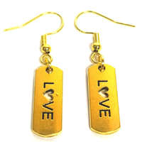 MariaKing LOVE (2) fülbevaló, választható arany vagy ezüst színű akasztóval