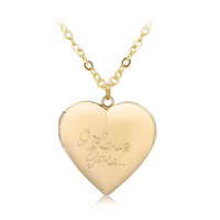 MariaKing &#039;I love you&#039; feliratú képtartó függő szív medál nyaklánccal, arany