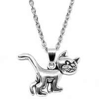MariaKing Morcos cica gyerek nyaklánc medállal, ezüst színű