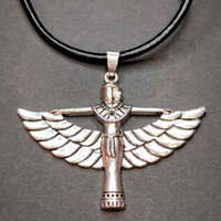MariaKing Egyiptomi istennő medál bőr lánccal