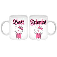 MariaKing Best Friends (Legjobb barátok) Hello Kitty Páros Bögre (2 db). A másik oldalára saját fotó és felirat kérhető