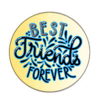 MariaKing Best Friends Forever kitűző