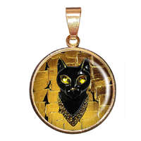 MariaKing CARSTON Egyiptomi cicás medál lánccal vagy kulcstartóval