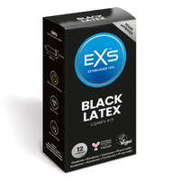 EXS EXS Black Latex 12 db fekete óvszer