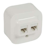 Legrand Legrand Forix 2xRJ45 UTP Cat5e informatikai csatlakozóaljzat IP20 falon kívüli fehér(782428)