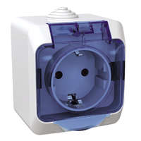 Schneider Electric Zrt. Schneider Cedar Plus Phd 2.4-16 GYV csatlakozóaljzat fehér, átlátszó csapófedéllel IP44 WDE000543
