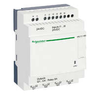 Schneider Electric Zrt. Schneider Electric Zelio Logic - SR2D101BD - programozható relé, kompakt, kijelző nélkül, 6 DI, 4 DO relés, 24 VDC