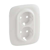Legrand Valena Allure 754955 2x2P+F aljzat monobloc burkolat + keret fehér Legrand
