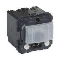 Legrand Soliroc Mozgásérzékelős kapcsoló - IP 10 - IP 55, 3 vezetékes, max. 1000 W, 230 V, 3-8 m hatótáv, 130fokos, 3-1000 lux, 1-16 min 077826 Legrand