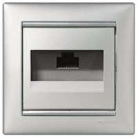 Legrand Legrand Valena 1xRJ45 UTP Cat6 aljzat, körmös alumínium (770246)