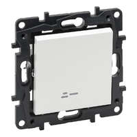 Legrand Legrand Niloé Step fehér 101 JF egypólusú kapcsoló jelzőfénnyel, 10AX (863111)