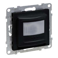 Legrand Suno fekete mozgásérzékelős (PIR) kapcsoló, 2-150 W (LED max. 100 W) beépített nyomóval, 2 vezetékes, fekete 721476A Legrand