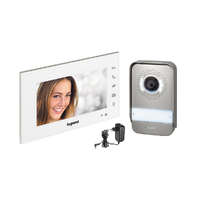 Legrand Legrand 2 vezetékes EASYKIT Wi-Fi videó kaputelefon szett: egylakásos, bővíthető, színes videó, 7col, adapterrel, fehér 360910