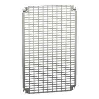 Schneider Electric Zrt. Schneider Electric PanelSeT - Monobloc perforált lemez H600xW400mm univerzális 11x26mm perforációkkal, acél, horganyzott, 418 nyílással, ipari kapcsolószekrényekhez; NSYMR64