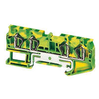 Schneider Electric Zrt. Rugós egyszintes földelőkapocs 2x2 csatlakozás 6,2 mm 4 mm2 zöld-sárga NSYTRR44PE Schneider