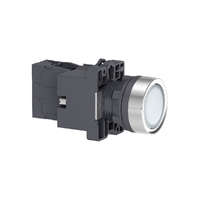 Schneider Electric Zrt. Schneider Electric Easy Harmony XA2 - XA2EW31B1 - Ø22 Világító nyomógomb, fehér, 24V AC/DC,1NO