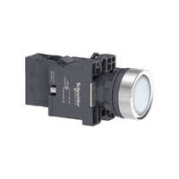 Schneider Electric Zrt. Schneider Electric Easy Harmony XA2 - XA2EW31M1 - Ø22 Világító nyomógomb, fehér, 220…230V AC, 1NO