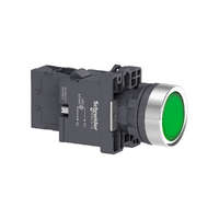 Schneider Electric Zrt. Schneider Electric Easy Harmony XA2 - XA2EW33M1 - Ø22 Világító nyomógomb, zöld, 220…230V AC, 1NO