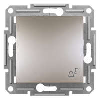 Schneider Electric Zrt. Schneider Electric Asfora - EPH0800169 - Egypólusú nyomó, csengőjel, rugós bekötés, bronz
