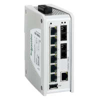 Schneider Electric Zrt. ConneXium Premium switch, 7 x TX réz + 2 x FX-SM optika, IP40, nem menedzselhető TCSESPU093F2CS0 Schneider