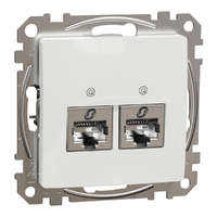 Schneider Electric Zrt. Schneider Electric Sedna Design & Elements - SDD111467S -2xRJ45 Cat6A STP aljzat, fehér