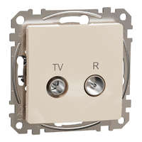 Schneider Electric Zrt. Schneider Electric Sedna TV/R aljzat átmenő kivitelben, bézs színben, 7 dB TV és 10 dB rádió csillapítással, IEC apa és anya csatlakozóval, UV-stabilizált süllyesztett kivitelben SDD112474R