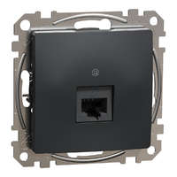 Schneider Electric Zrt. Schneider Sedna Design & Elements – RJ45 CAT5E UTP adatcsatlakozó aljzat, professzionális felhasználásra, antracit (RAL 7021) matt felülettel, 100 MHz; SDD114451