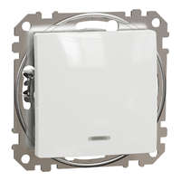 Schneider Electric Zrt. Schneider Electric Sedna Design & Elements - SDD111107L -Keresztkapcsoló, kék jelzőfénnyel, 10AX, fehér