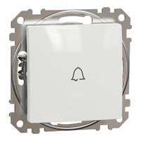 Schneider Electric Zrt. Schneider Electric Sedna Design & Elements - SDD111131 -Egypólusú nyomó csengőjellel, rugós bekötés, 10A, fehér