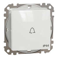 Schneider Electric Zrt. Schneider Electric Sedna Design & Elements - SDD211131 -Egypólusú nyomó csengőjellel, rugós bekötés, 10A, IP44, fehér