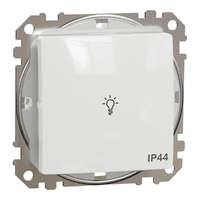 Schneider Electric Zrt. Schneider Electric Sedna Design & Elements - SDD211132 -Egypólusú nyomó lámpajellel, rugós bekötés, 10A, IP44, fehér