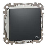 Schneider Electric Zrt. Schneider Electric Sedna Design & Elements - SDD214106 -Váltókapcsoló, rugós bekötés, 10AX, IP44, antracit