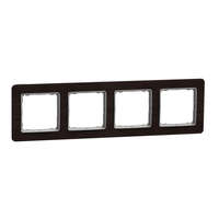 Schneider Electric Zrt. SEDNA ELEMENTS Négyes keret, univerzális, wenge SDD381804 Schneider