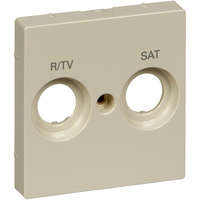 Schneider Electric Zrt. Schneider Merten TV/R-SAT fedlap, 2 kimenettel, System-M, krém MTN299844