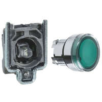 Schneider Electric Zrt. Easy Harmony XB2, Világító nyomógomb, zöld, AC/DC 24V, fém, panelbe süllyesztett, 22mm, visszatérő XB2BW33B1C Schneider