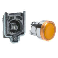 Schneider Electric Zrt. Easy Harmony XB2, Világító nyomógomb, sárga, AC/DC 24V, fém, panelbe süllyesztett, 22mm, visszatérő XB2BW35B1C Schneider