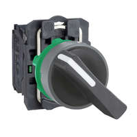 Schneider Electric Zrt. Schneider Electric Harmony XB5 - XB5AJ21C0 - komplett műanyag választókapcsoló, Ø22, meghosszabbított fogantyú, 2 állású, 1NO, szürke körgyűrű