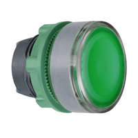 Schneider Electric Zrt. Schneider Electric Harmony XB5 - ZB5AH0383C0 - műanyag világító nyomógomb fej, Ø22, nyomó - nyomó, betehető címke, zöld, szürke perem